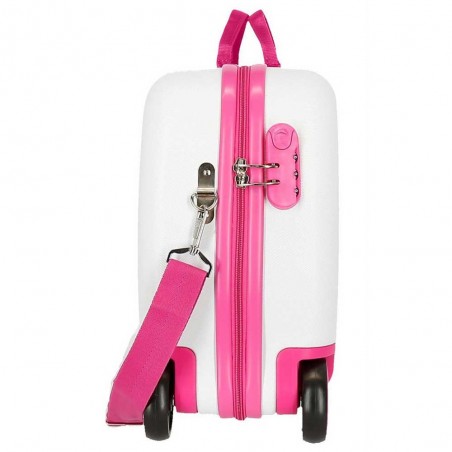 ENSO | Valise trotteur enfant "Fantasy" | Bagage fille ludique à chevaucher décor girly pas cher