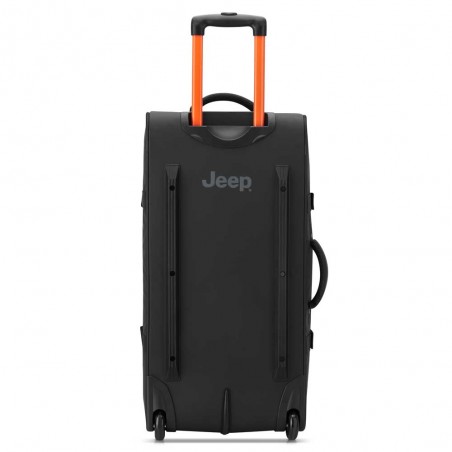 JEEP | Sac de voyage trolley L JS007C noir | Valise à roulettes style baroudeur grande taille soute