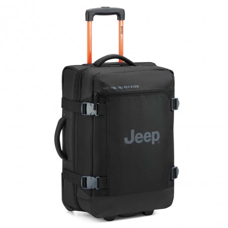 JEEP | Sac de voyage trolley S JS007C bruine grise | Valise cabine style baroudeur