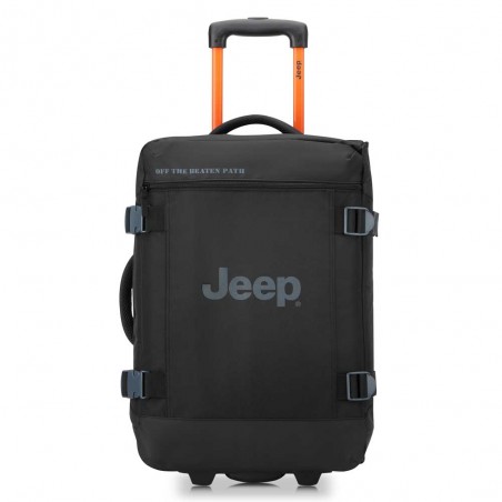 JEEP | Sac de voyage trolley S JS007C bruine grise | Valise cabine style baroudeur