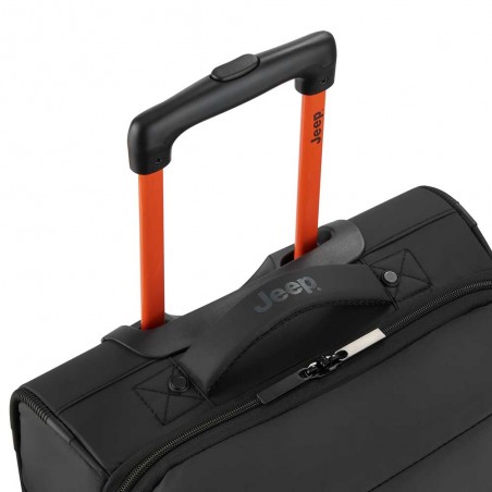 JEEP | Sac de voyage trolley S JS007C bruine grise | Valise cabine style baroudeur