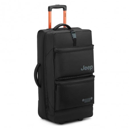 JEEP | Sac de voyage trolley L JS006B noir | Bagage soute grande taille 73cm style baroudeur