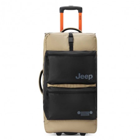 JEEP | Sac de voyage trolley L JS006B beige sable | Bagage soute grande taille 73cm style baroudeur