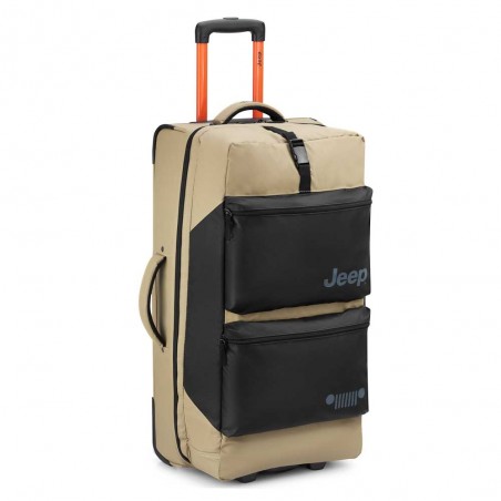 JEEP | Sac de voyage trolley L JS006B beige sable | Bagage soute grande taille 73cm style baroudeur