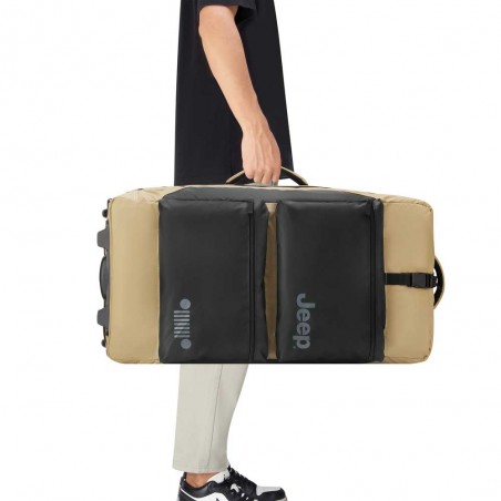 JEEP | Sac de voyage trolley L JS006B beige sable | Bagage soute grande taille 73cm style baroudeur