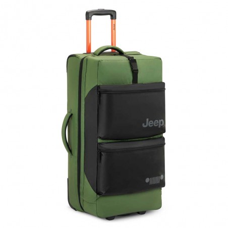 JEEP | Sac de voyage trolley L JS006B vert orme | Bagage soute grande taille 73cm style baroudeur