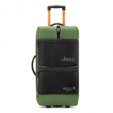 JEEP | Sac de voyage trolley L JS006B vert orme | Bagage soute grande taille 73cm style baroudeur