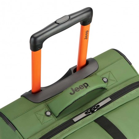 JEEP | Sac de voyage trolley L JS006B vert orme | Bagage soute grande taille 73cm style baroudeur