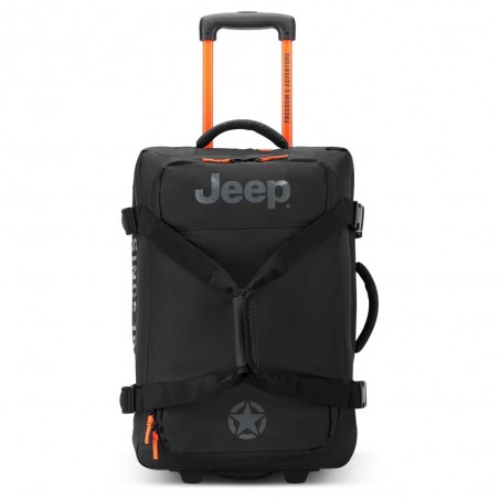 JEEP | Sac de voyage trolley S JS005A noir | Valise cabine souple homme style baroudeur