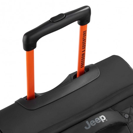 JEEP | Sac de voyage trolley S JS005A noir | Valise cabine souple homme style baroudeur