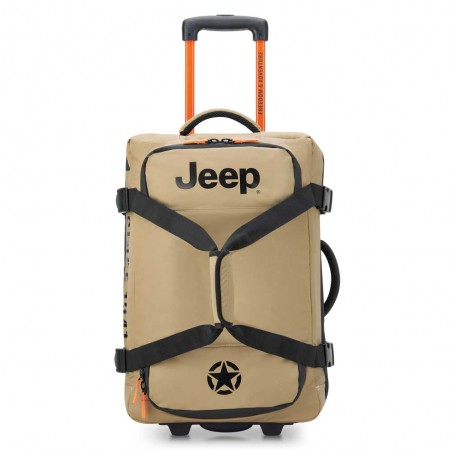 JEEP | Sac de voyage trolley S JS005A sable chaud | Valise cabine souple homme style baroudeur