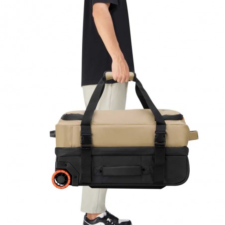 JEEP | Sac de voyage trolley S JS005A sable chaud | Valise cabine souple homme style baroudeur