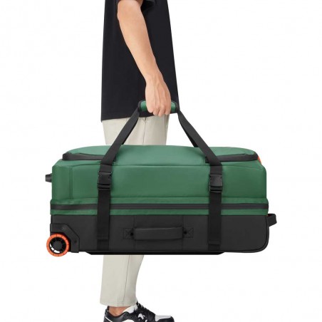 JEEP | Sac de voyage trolley L JS005A vert orme | Valise soute 73cm souple homme style baroudeur