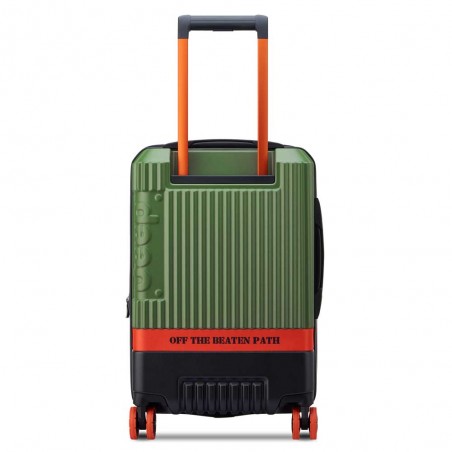 JEEP | Valise cabine S extensible JH001A vert | Bagage petite taille style baroudeur robuste homme original