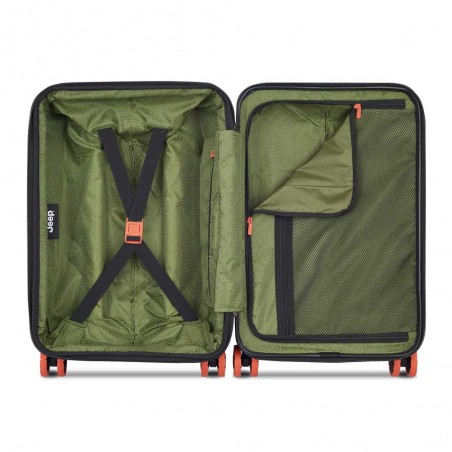 JEEP | Valise cabine S extensible JH001A vert | Bagage petite taille style baroudeur robuste homme original