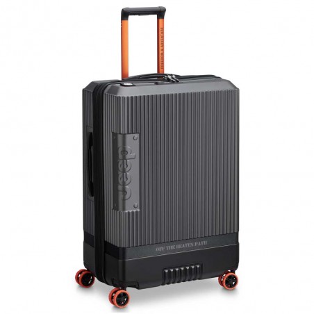 JEEP | Valise soute L extensible JH001A gris anthracite | Bagage grande taille 110L style baroudeur robuste sécurisé