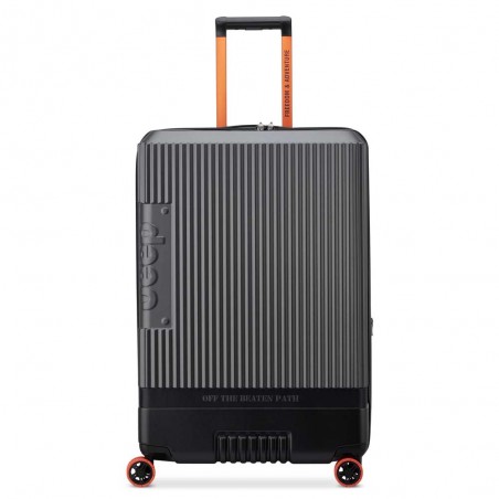 JEEP | Valise soute L extensible JH001A gris anthracite | Bagage grande taille 110L style baroudeur robuste sécurisé