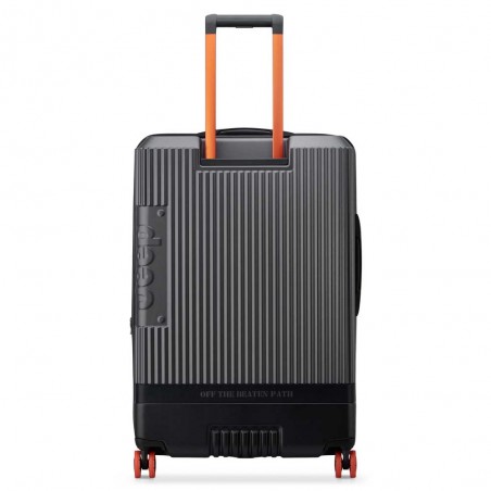 JEEP | Valise soute L extensible JH001A gris anthracite | Bagage grande taille 110L style baroudeur robuste sécurisé