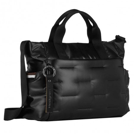 Hedgren | Sac à main "Softy" noir | Sac femme porté main avec bandoulière original pas cher