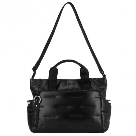 Hedgren | Sac à main "Softy" noir | Sac femme porté main avec bandoulière original pas cher