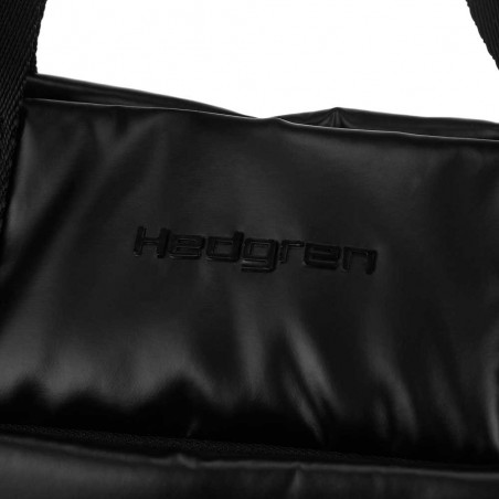 Hedgren | Sac à main "Softy" noir | Sac femme porté main avec bandoulière original pas cher