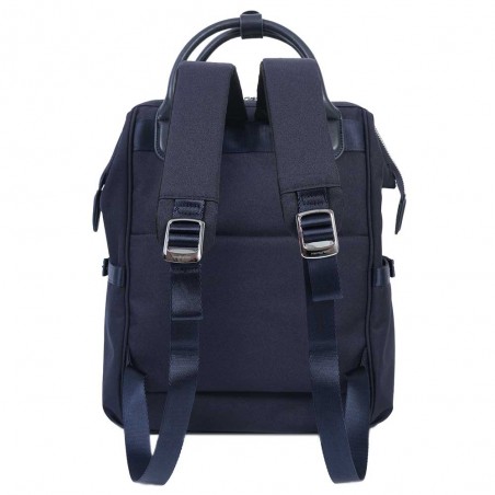 HEDGREN | Sac à dos femme "Moka" M 14" peacoat blue | Sac femme poche ordinateur bleu marine haute qualité