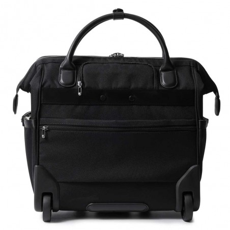 HEDGREN | Sacoche trolley PC femme "Venti" noir | Pilot case à roulettes élégant professionnel