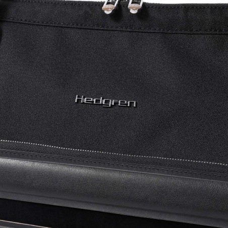 HEDGREN | Sacoche trolley PC femme "Venti" noir | Pilot case à roulettes élégant professionnel