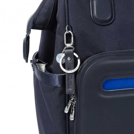 HEDGREN | Sacoche trolley PC femme "Venti" peacoat blue | Pilot case à roulettes élégant professionnel