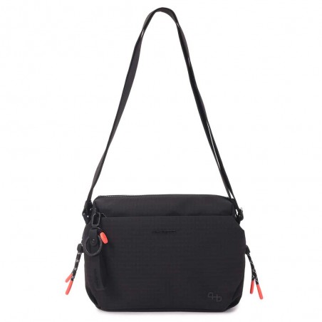 HEDGREN | Sac bandoulière "Kosho" noir | Sac femme porté croisé léger design urbain haute qualité