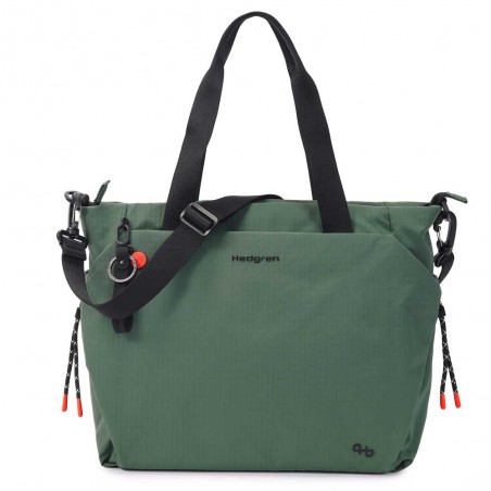 HEDGREN | Sac à main multifonctions "Satoshi" vert | Sac femme fourre-tout poche PC ville travail loisirs