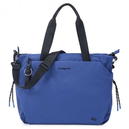 HEDGREN | Sac à main multifonctions "Satoshi" bellwether blue | Sac femme fourre-tout poche PC ville travail loisirs