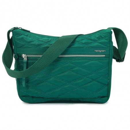 HEDGREN | Sac bandoulière "Harper's" S new quilt varsity green | Sac femme porté croisé ultra léger design épuré pas cher