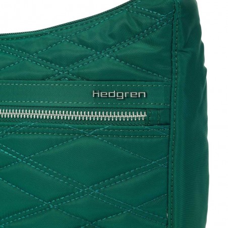 HEDGREN | Sac bandoulière "Harper's" S new quilt varsity green | Sac femme porté croisé ultra léger design épuré pas cher