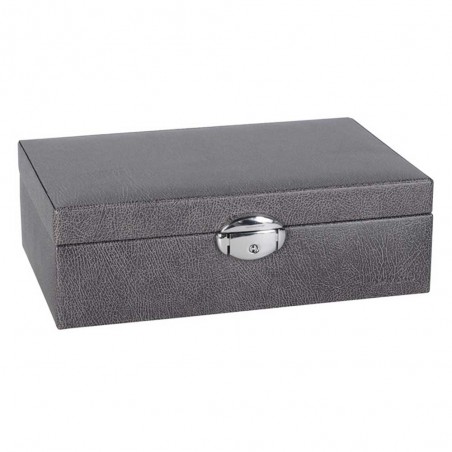 DAVIDTS | Coffret à bijoux "Euclide" anthracite | Boîte à bijoux haute qualité style minimaliste