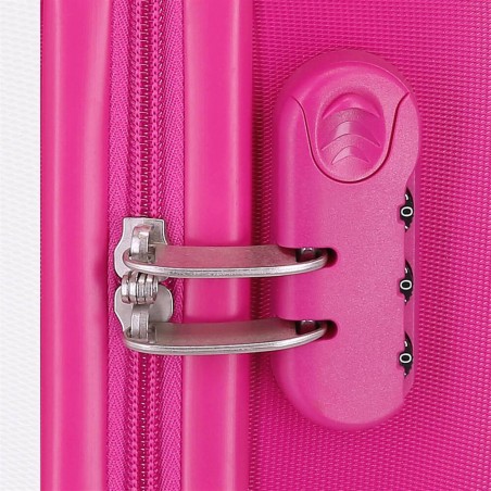 Valise enfant Hello Kitty "Girl Gang" blanc | Petit bagage fille 50cm vol low cost pas cher