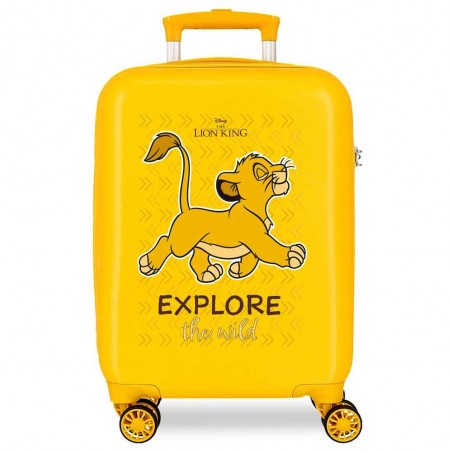 DISNEY | Valise enfant Le Roi Lion "Explore the wild" jaune | Bagage cabine garçon pas cher