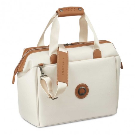 DELSEY | Sac week-end "Chatelet Air 2.0" angora | Sac de voyage cabine femme design iconique blanc meilleur prix