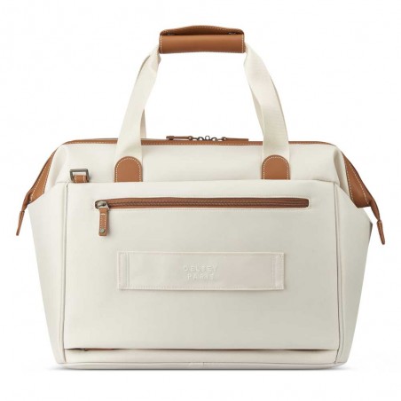 DELSEY | Sac week-end "Chatelet Air 2.0" angora | Sac de voyage cabine femme design iconique blanc meilleur prix