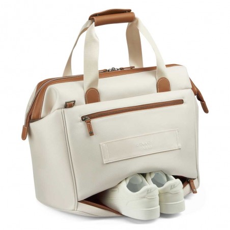 DELSEY | Sac week-end "Chatelet Air 2.0" angora | Sac de voyage cabine femme design iconique blanc meilleur prix