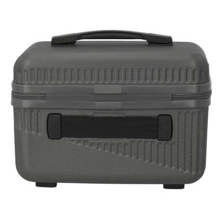 TRAVELITE | Vanity case rigide "Bali" gris anthracite | Beauty case cosmétique femme robuste pas cher