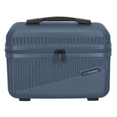 TRAVELITE | Vanity case rigide "Bali" bleu | Beauty case cosmétique femme robuste pas cher