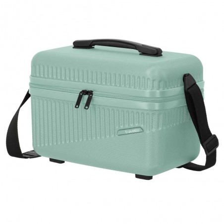 TRAVELITE | Vanity case rigide "Bali" menthe | Beauty case cosmétique femme robuste pas cher