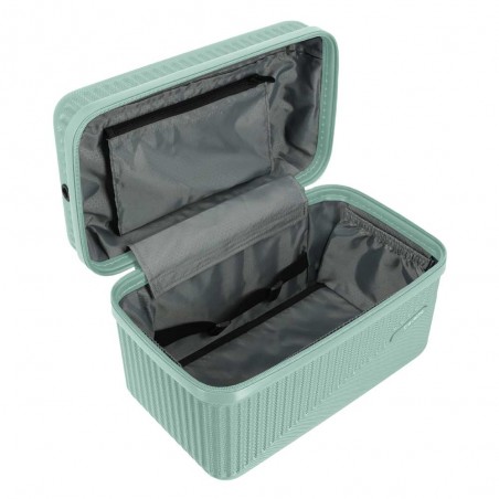 TRAVELITE | Vanity case rigide "Bali" menthe | Beauty case cosmétique femme robuste pas cher