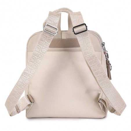 HEDGREN | Sac à dos femme "Latte" birch | Sac à main ville porté dos élégant beige