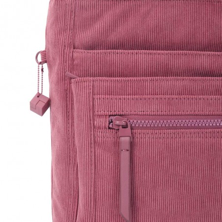 HEDGREN | Sac bandoulière "Orva" corduroy dusty rose | Sac femme porté croisé en velours côtelé original