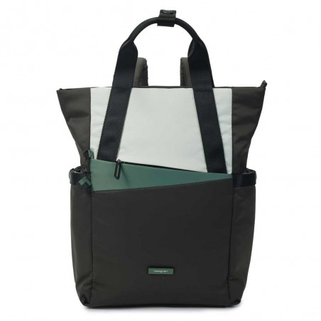 HEDGREN | Sac à dos femme "Solar" 14" green mix | Sac ordinateur porté main et dos original sécurisé