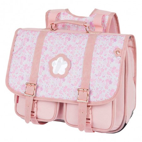 KICKERS | Cartable fille 38cm "Lovely Girl" imprimé fleuri rose | Sac scolaire CP CE1