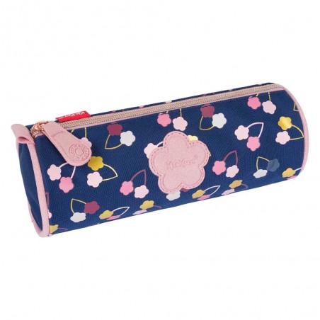 KICKERS | Trousse ronde fille "Fantasy Girl" marine | Fourreau à stylos scolaire pas cher