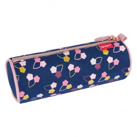 KICKERS | Trousse ronde fille "Fantasy Girl" marine | Fourreau à stylos scolaire pas cher